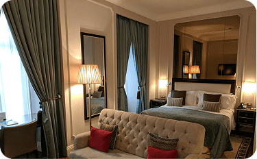 Luxury hotel room interior